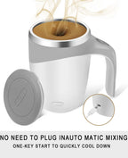 Automatic Stirring Magnetic Mug Rechargeable Model Coffee Electric Lazy Milkshake Rotating Blender Smart Mixer Thermal Bottle-Serilas