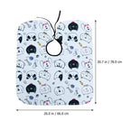 Black Hairdresser Apron Hair Cut Cape Salon Client Gown Robes Cape Waterproof Hair Cutting Smock For Clients Kimono Style Capes-Serilas