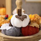 9cm Small Pumpkins Home Decor Knit Knitted Pumpkin Reusable Seasonal Charm Cozy Warm Decorative Ornaments Crochet Pumpkins-Serilas
