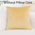 Velvet Solid Color Skin-friendly Pillow Cover Cushion Cover (excluding Filling) Living Room Sofa Decoration Cushion Cover-Serilas