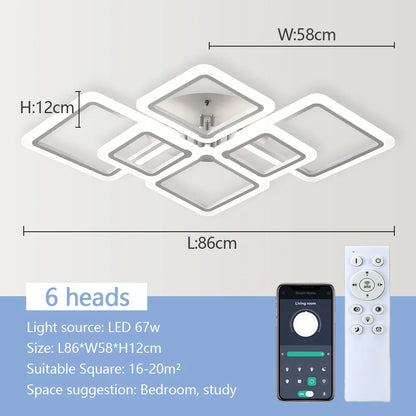 NordSquare™ Nordic Modern LED Pendant Chandelier