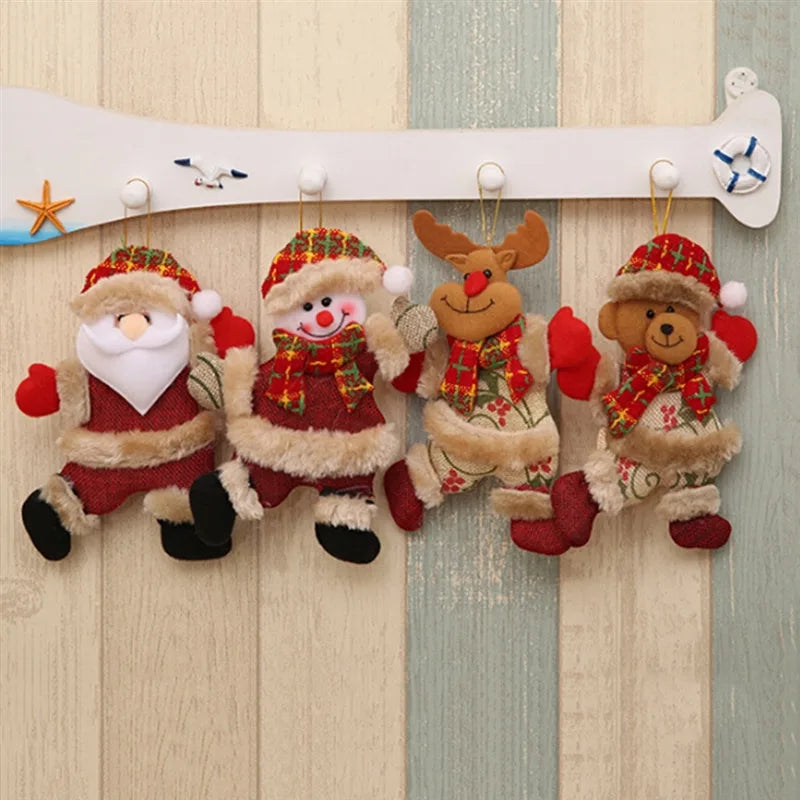 Dancing Santa Merry Christmas Ornaments xmas Tree Hanging Toys Christmas Tree Decoration Home Decor Present Xmas Children'S Gift-Serilas