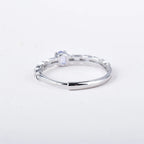 ITSMOS Precious Tanzanite Infinity Ring Natural Gemstone Purple Daily Statement Rings Fresh Jewelry for Women Energy Gift-Serilas