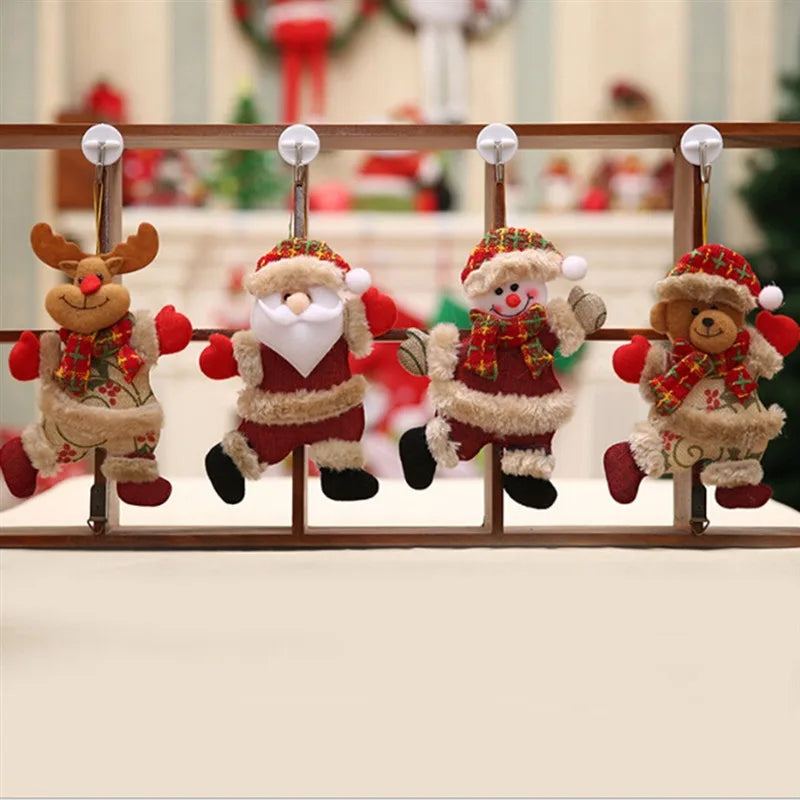 Dancing Santa Merry Christmas Ornaments xmas Tree Hanging Toys Christmas Tree Decoration Home Decor Present Xmas Children'S Gift-Serilas