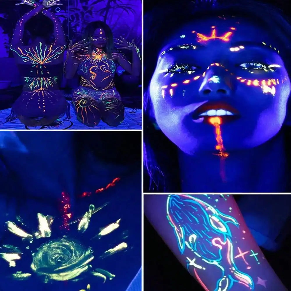 1 box of 54-color face painting set, water-activated eyeliner palette, main makeup, palette paint powder, professional face paint.-Serilas