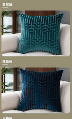 Pillow Cover Cut Velvet Geometric Creative Decoration Cushion Cover 45x45-Serilas