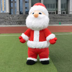 Inflatable Santa Claus Snowman Deer Mascot Costume Adult Fancy Dress Christmas Party Kawaii Mascot Costume Carnival Costumes-Serilas
