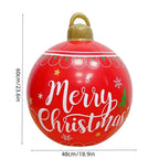 55CM Christmas Inflatable Ball Outdoor Garden Decorations PVC Giant Xmas Ball Christmas Large Balls Toy New Year Party Decors-Serilas