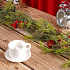 Christmas Garland Artificial Pine Garland For Outdoor Or Indoor Garden Green Fireplaces Holiday Party Decorations 1.8/1.9/2.7m-Serilas