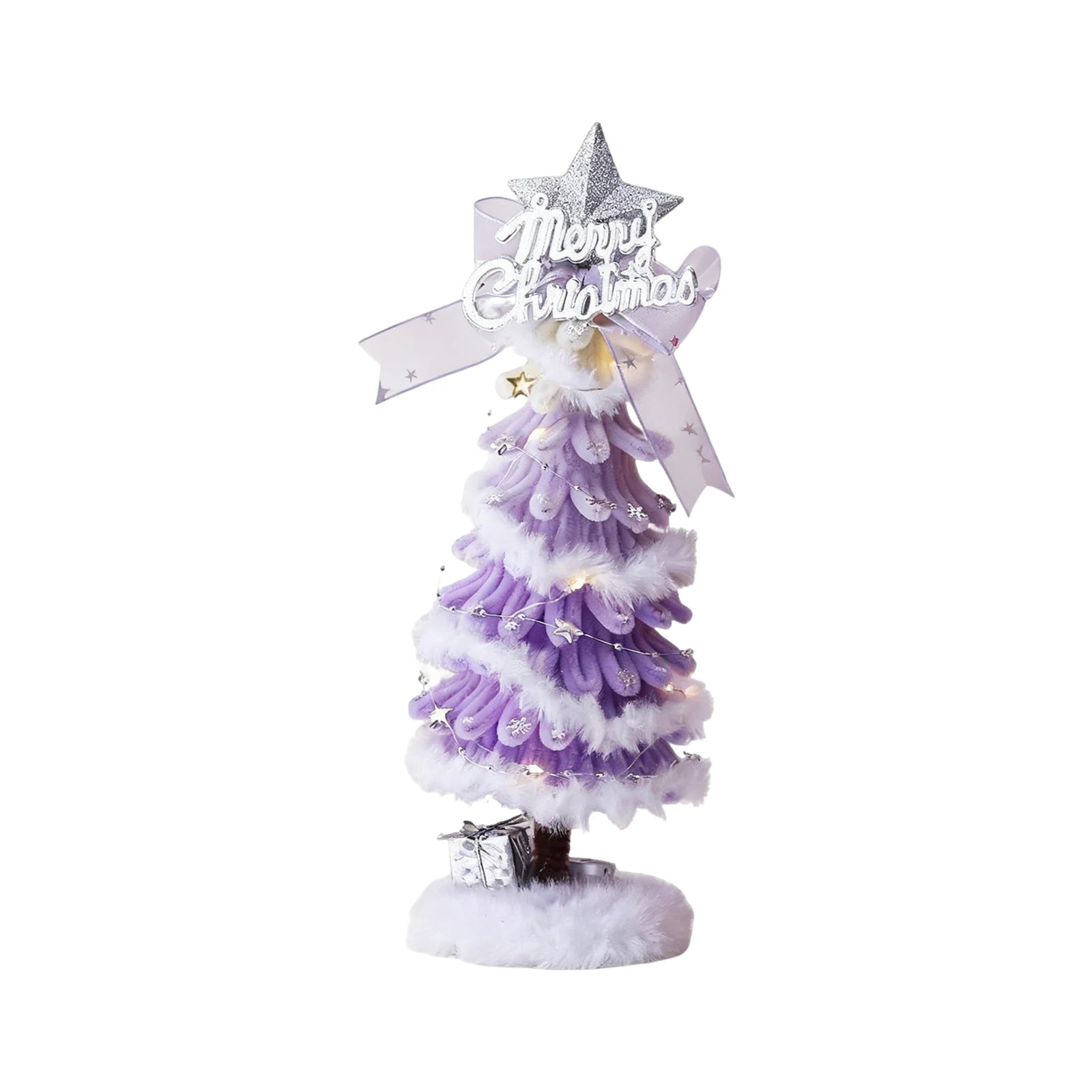 Christmas Lovely Tree Gift Holiday Tabletop Ambiance Tree Ornaments Xmas Party Tree Decoration Suitable For Family Friends-Serilas