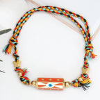Lucky Eye Copper Enamel Turkish Evil Eye Charm Bracelet DIY Adjustable Rope Chain Bracelet for Women Men Girls Fashion Jewelry-Serilas