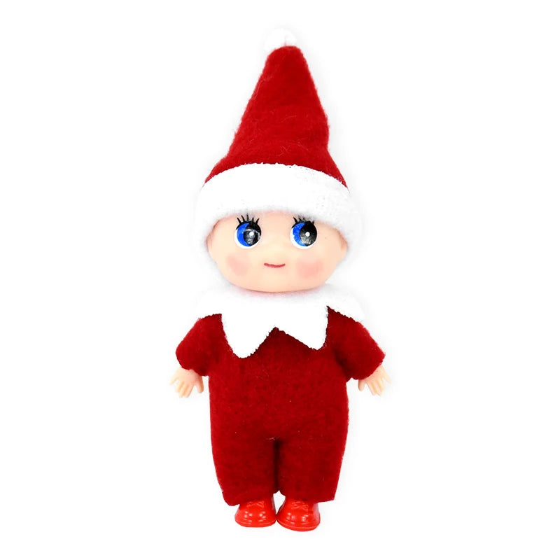 Christmas Baby Elf Dolls Mini Baby Pendants Merry Christmas Decor Gifts Festive Party Decoration Xmas Toys Gift For Kid Child-Serilas