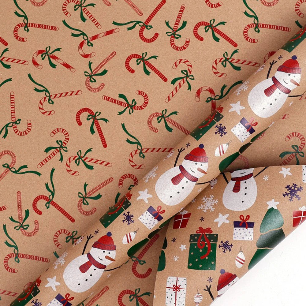 Christmas Gift Wrapping Paper Gift Wrapping Paper Christmas Trees Packaging Gift Paper Suitable for Birthdays and Festivals-Serilas