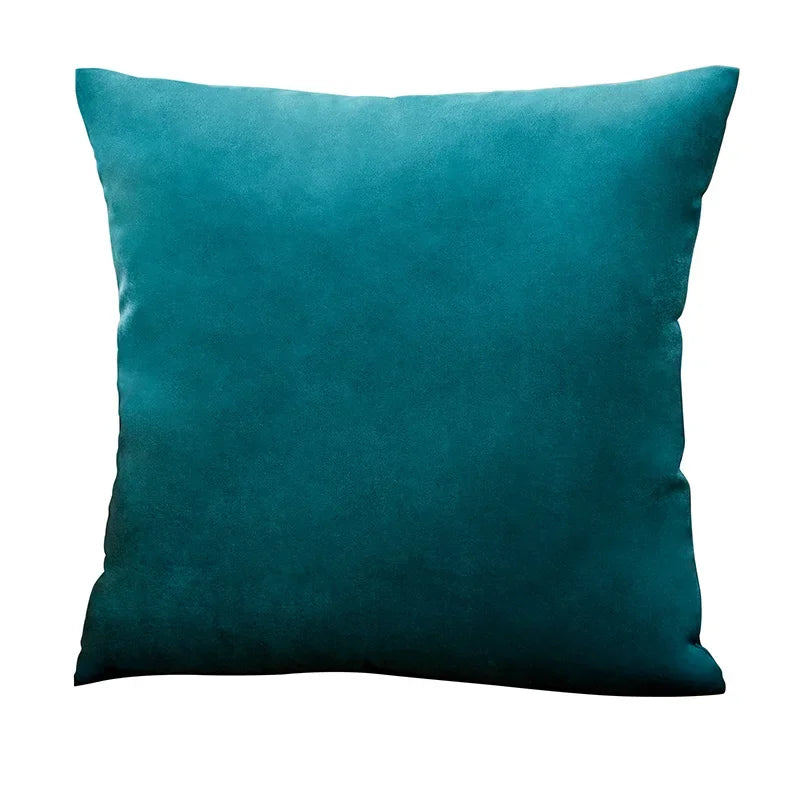 Velvet Cushion Cover Blue Home Decor Items Creative Decorative Pillows for Sofa Bed Living Room Personalized Gifts 40*40cm-Serilas