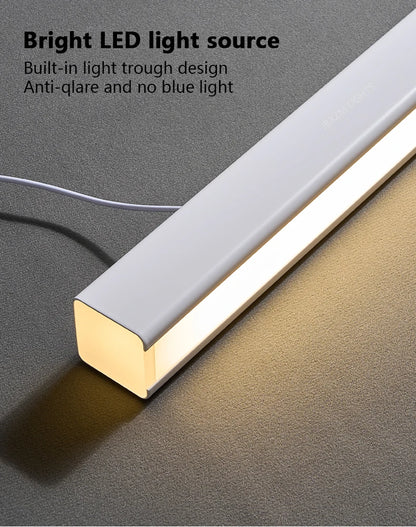 Modern LED linear chandelier for dining room office white bar pendant lights kitchen island lighting black minimalist lamp