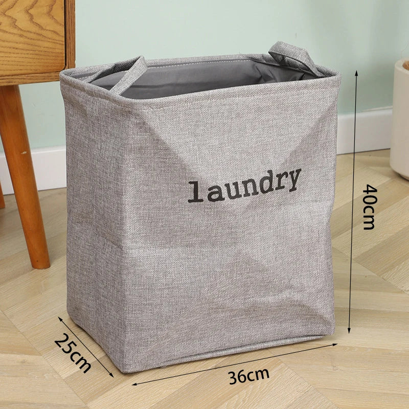 Jute Cloth Art Dirty Clothes Collection Basket Light Luxury Home Bathroom Foldable Laundry Basket Large Capacity Storage-Serilas