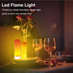 USB LED Night Lamp Simulated Flame Bulbs Night Light Flame Light Effect Bulbs Candle Lights Flickering Flameless Candles Decor-Serilas