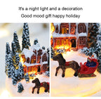 Christmas Decorations  LED Night Lights Luminous Micro Landscape House Children's Creative Gift Christmas New Year Ornaments-Serilas