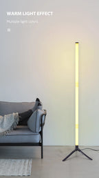 RGB LED Floor Lamp Remote APP Control Music Sync Corner Mood Lighting Smart Modern Mood Standing Lights for Bedroom Living Room-Serilas