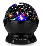 Night Lamp Projector Starry Sky Night Light Projector Baby Lamp Decor Rotating Starry Nursery Moon Galaxy Projector Table Light-Serilas
