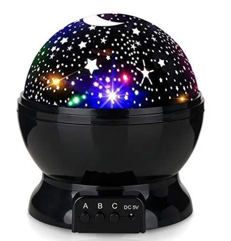 Night Lamp Projector Starry Sky Night Light Projector Baby Lamp Decor Rotating Starry Nursery Moon Galaxy Projector Table Light-Serilas