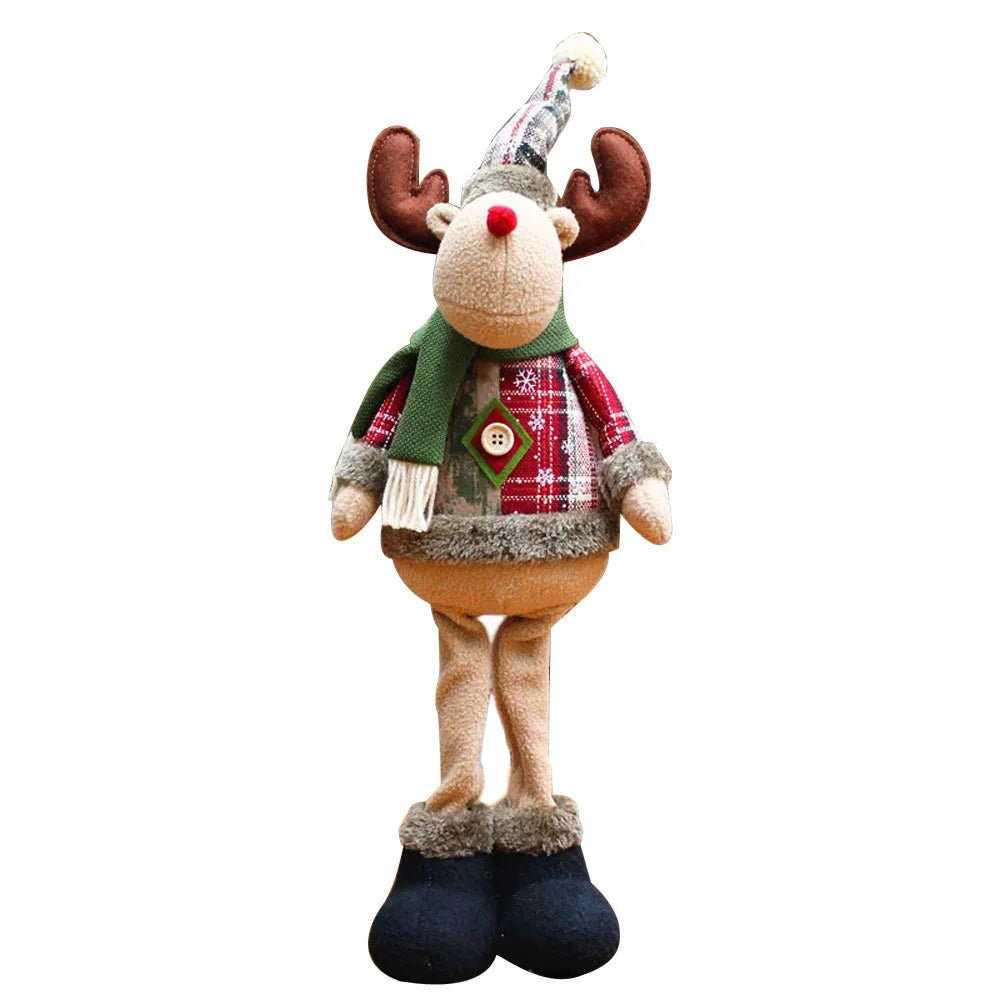 Christmas Decoration Doll Xmas Santa Elk Snowman 18" Soft Flannel Ornaments Home Festive Party Xmas Tree Exquisite Decor Gift-Serilas