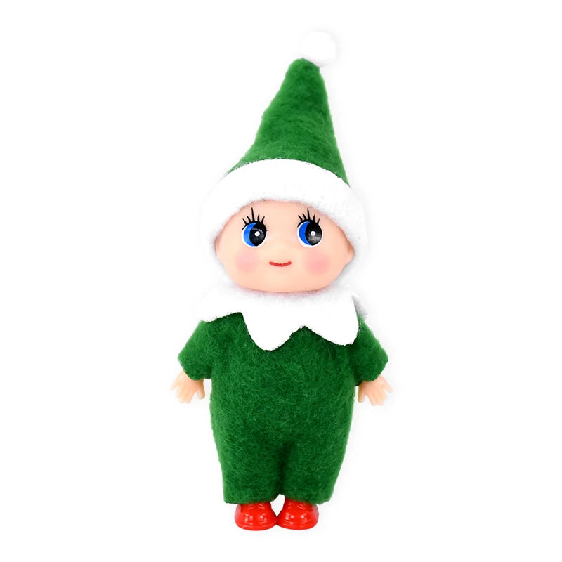 Christmas Baby Elf Dolls Mini Baby Pendants Merry Christmas Decor Gifts Festive Party Decoration Xmas Toys Gift For Kid Child-Serilas