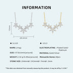 Lnngy Exquisite Moissanite Diamond Necklace for Women Pure 925 Sterling Silver Flower Pendant Necklaces 2025 Trend Jewelry-Serilas