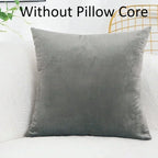 Velvet Solid Color Skin-friendly Pillow Cover Cushion Cover (excluding Filling) Living Room Sofa Decoration Cushion Cover-Serilas