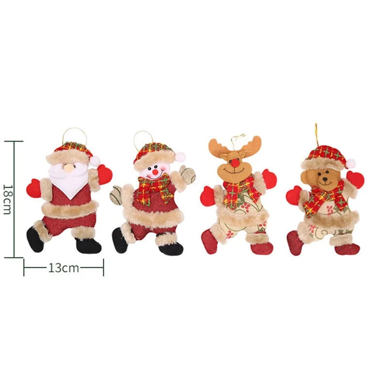 Dancing Santa Merry Christmas Ornaments xmas Tree Hanging Toys Christmas Tree Decoration Home Decor Present Xmas Children'S Gift-Serilas