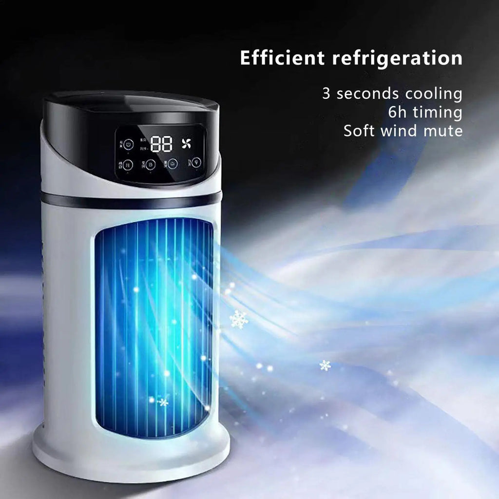 Portable AC Fan Cooler Fan Portable Air Conditioners Personal Evaporative Space Cooler with Timer Quiet Humidifier for Travel-Serilas