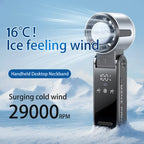 Portable Fans 29,000 RPM Collapsible Foldable TEC Superconducting Cooling Mini Portable Fan Air Cooler Minifan-Serilas