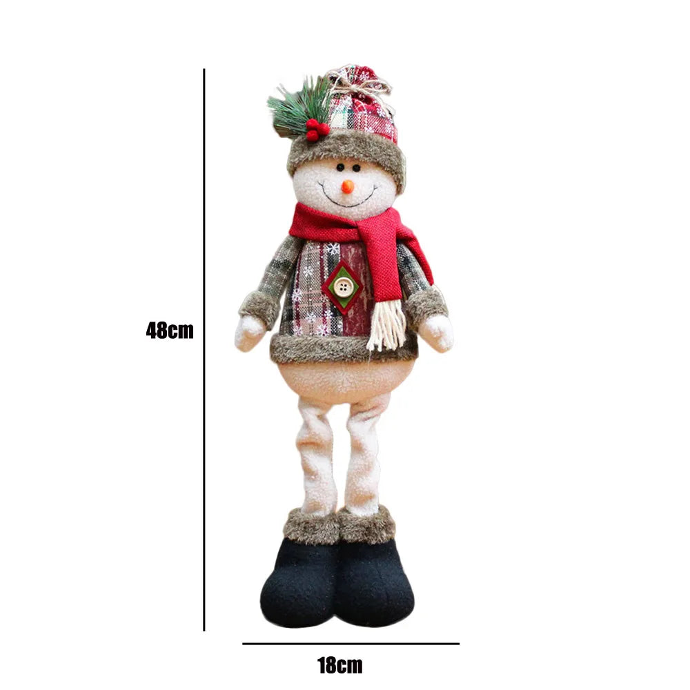 Christmas Decoration Doll Xmas Santa Elk Snowman 18" Soft Flannel Ornaments Home Festive Party Xmas Tree Exquisite Decor Gift-Serilas