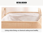 Jute Cloth Art Dirty Clothes Collection Basket Light Luxury Home Bathroom Foldable Laundry Basket Large Capacity Storage-Serilas