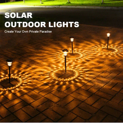 Solar Pathway Lights Outdoor Solar Yard Lamp Warm Lighting IP65 Waterproof LED Auto On Off Solar Lights for House Garden Path