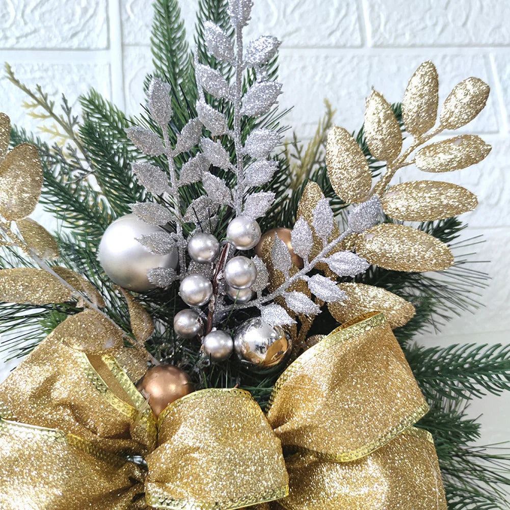 Christmas Staircase Decoration Wreath DIY Indoor Outdoor Garland Decoration With LED Decoration Prop Evening Party Dress Up Prop-Serilas