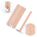 10 Pcs Flame Shaped Natural Wooden Wicks with Base Holder Candle Wick Wax Core Craft Candle Making Supplies Wave Soy Parffin Wax-Serilas
