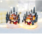 Christmas Decorations  LED Night Lights Luminous Micro Landscape House Children's Creative Gift Christmas New Year Ornaments-Serilas