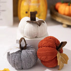 9cm Small Pumpkins Home Decor Knit Knitted Pumpkin Reusable Seasonal Charm Cozy Warm Decorative Ornaments Crochet Pumpkins-Serilas