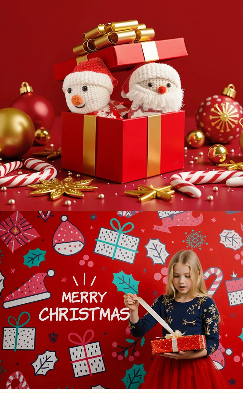 Christmas Positive Crochet Gifts Handmade Crochet Animals Dolls Christmas Gifts for women, Men, Mom, Dad, Teacher, Friend-Serilas