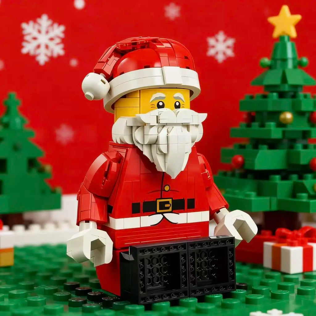 Christmas Gifts New 761pcs Up-Scaled Santa Claus Man Fit 40820 Building Blocks Birthday Fun Holiday Decorations-Serilas