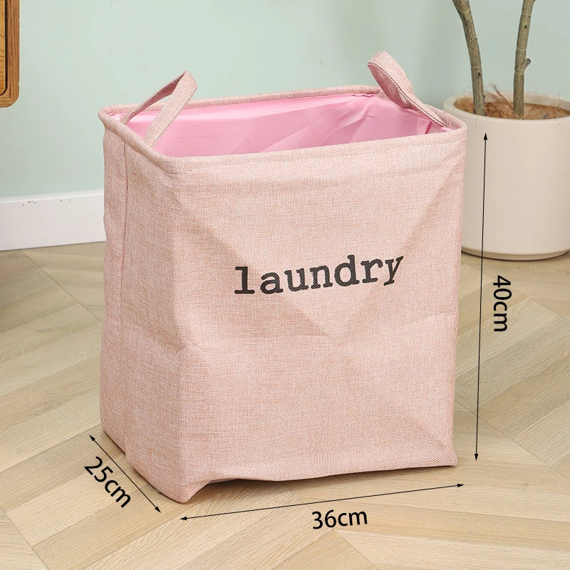 Jute Cloth Art Dirty Clothes Collection Basket Light Luxury Home Bathroom Foldable Laundry Basket Large Capacity Storage-Serilas