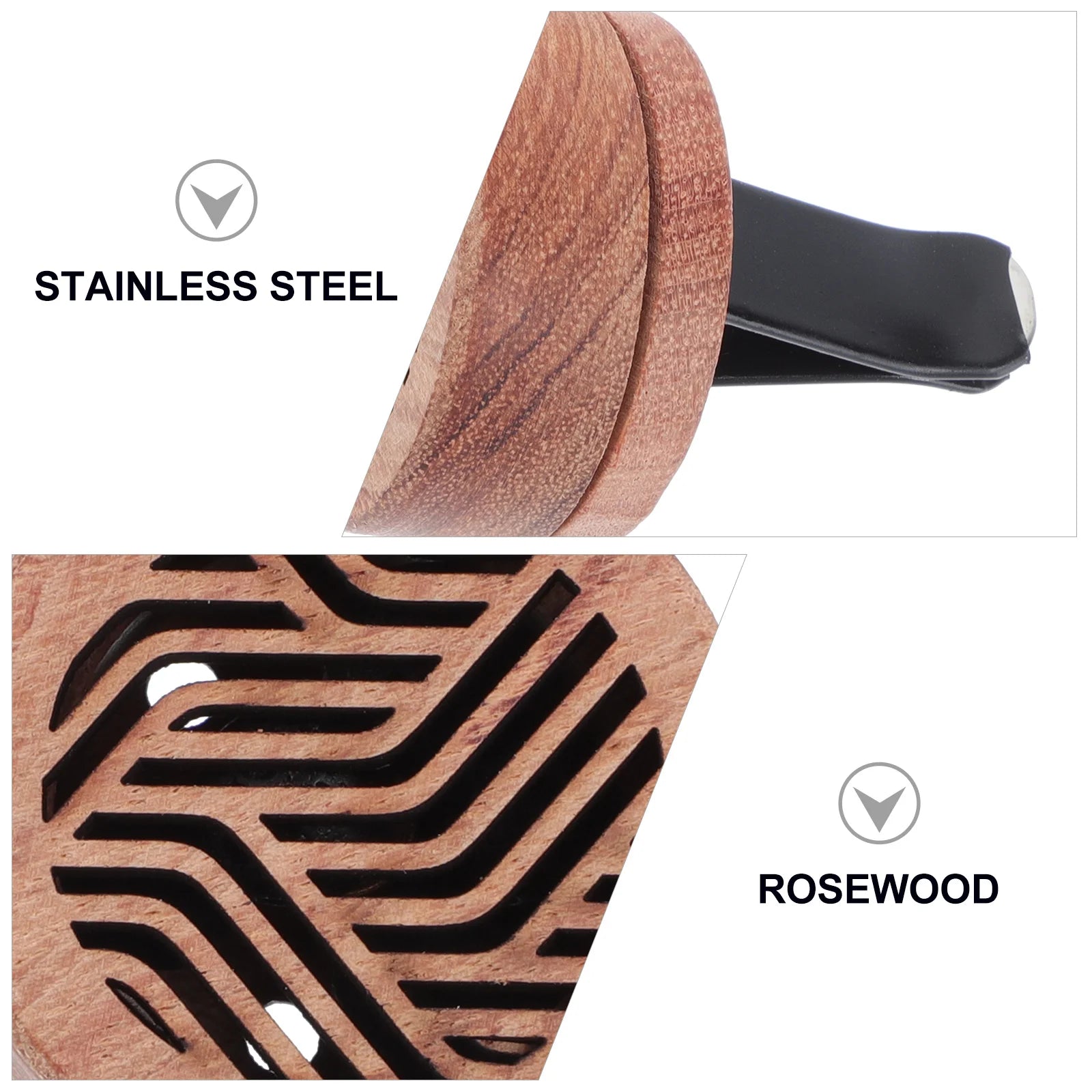 Aroma Diffuser Essential Oil Car Diffuser Wooden Carved Aromatherapy Diffuser Car Vent Clip Car Air Freshener Rituals perfume-Serilas