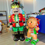 Christmas Large Standing Balloons 3D Inflatable Aluminum Foil Balloon Santa Claus Snowman Xmas Party Home Decors Supply Kid Gift-Serilas