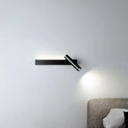 Minimalist wall lamp, living room bedroom wall rotatable spotlight, creative minimalist bedside lamp, USB interface reading lamp-Serilas