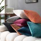 Pillow Cover Cut Velvet Geometric Creative Decoration Cushion Cover 45x45-Serilas
