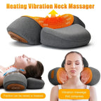 Electric Neck Massager Pillow Cervical Stretcher Heating Vibration Massage Back Traction Orthopedic Sleeping Pillows Support-Serilas