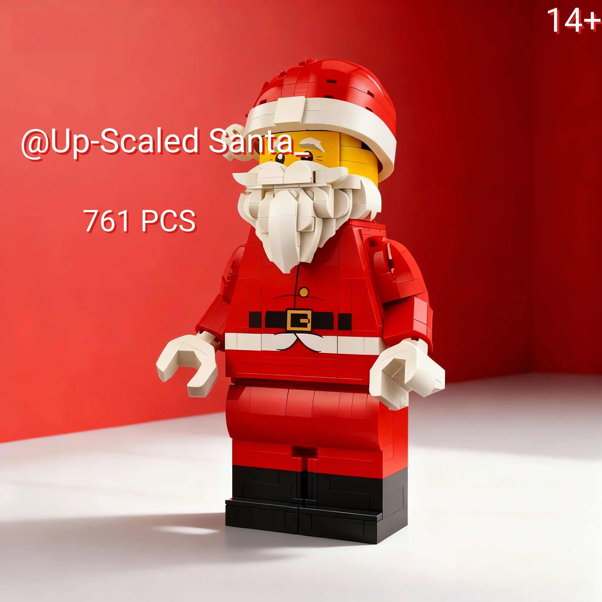 Christmas Gifts New 761pcs Up-Scaled Santa Claus Man Fit 40820 Building Blocks Birthday Fun Holiday Decorations-Serilas
