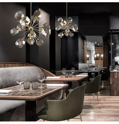 RockLume™ Modern Glass Pendant Chandelier