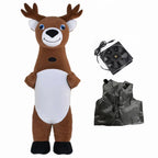 Inflatable Santa Claus Snowman Deer Mascot Costume Adult Fancy Dress Christmas Party Kawaii Mascot Costume Carnival Costumes-Serilas